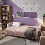 Диван-кровать ТУЛИСИЯ, 232х90х78 см, светло-розовый | изображение 1