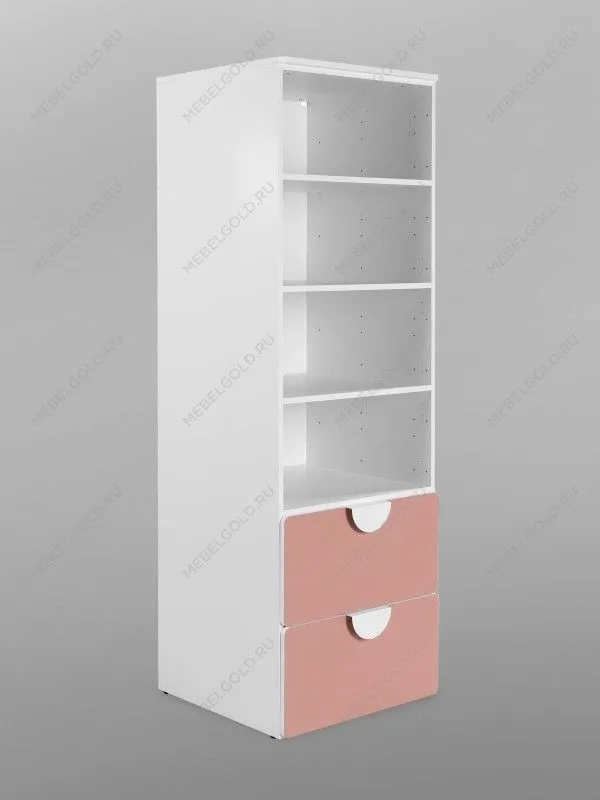 Стеллаж Пикси, с двумя выдвижными ящиками 60x57x180, мечтательный пион | изображение 12