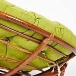 Кресло Papasan с подушкой Орех, флок | изображение 1