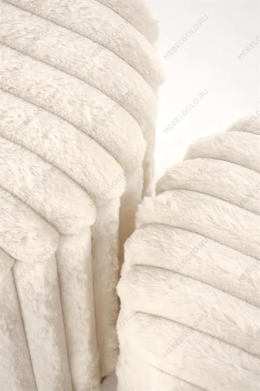 Комплект Halmar FIDO (2 пуфа) (кремовый/золотой) | изображение 5