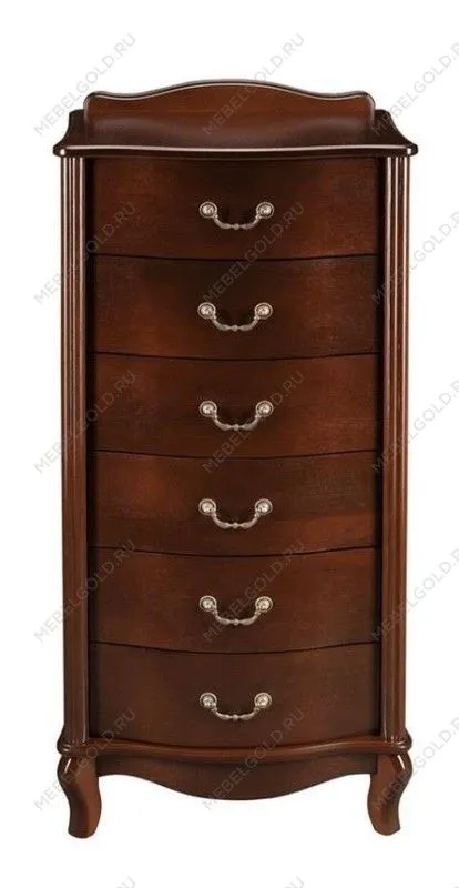 Комод Джульетта узкий 6 ящ. (орех ) | изображение 1