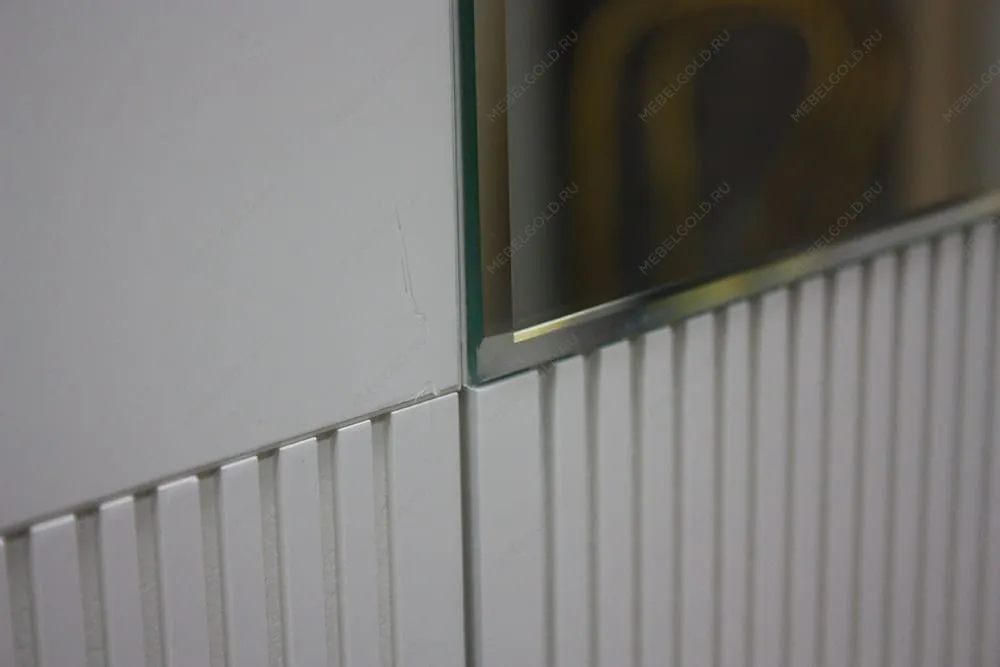 м. Марьина Роща - Комод узкий c планкой Римини СОЛО (белый серебро) РМКМ-2 (s) | изображение 11