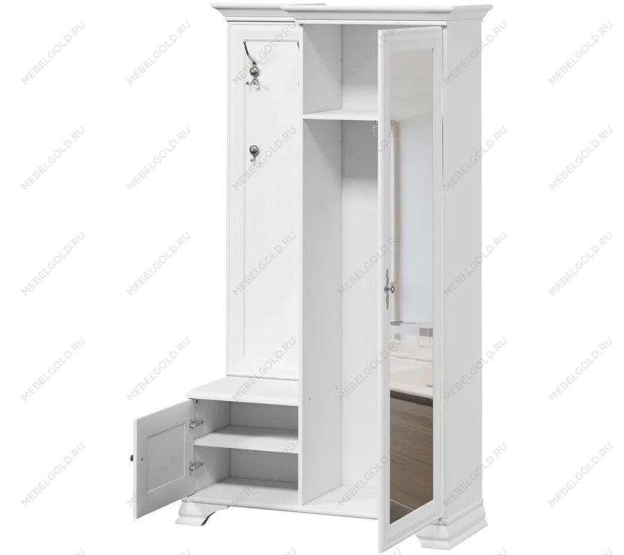Шкаф с вешалкой Кентаки PPK/110P белый | изображение 1