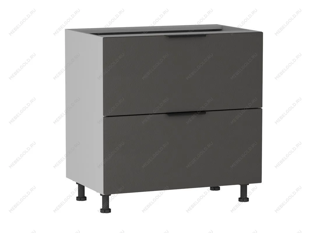 Стол с ящиками СЯ-2-80, Ватель (800*523*820) Экокожа Серый, 23323