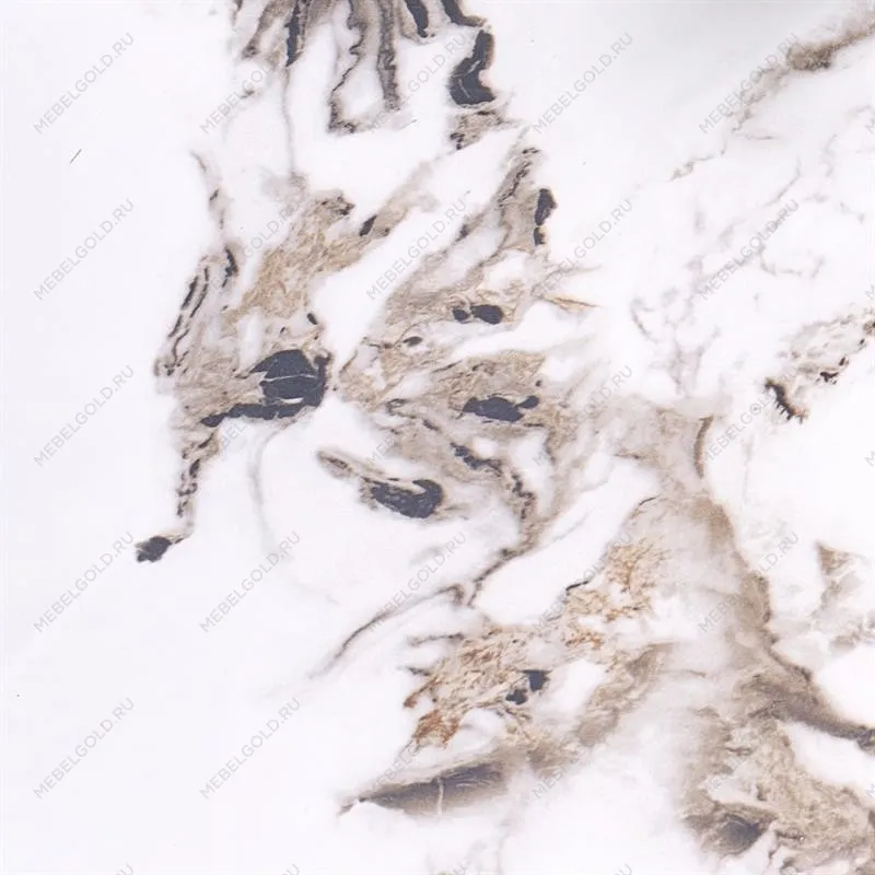 Стол обеденный Halmar GARET 120 (белый мрамор/черный) | изображение 7