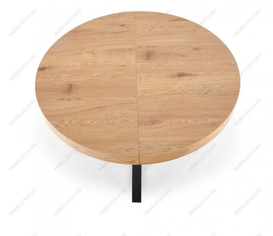 Стол обеденный Halmar MERCY раскладной (дуб золотой/черный) | изображение 1