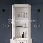 Шкаф с витриной Тиффани 1VU вудлайн кремовый | изображение 3