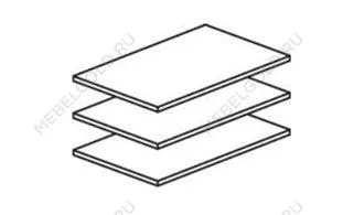 Полки для шкафа Афина 2-ств караваджо | изображение 1