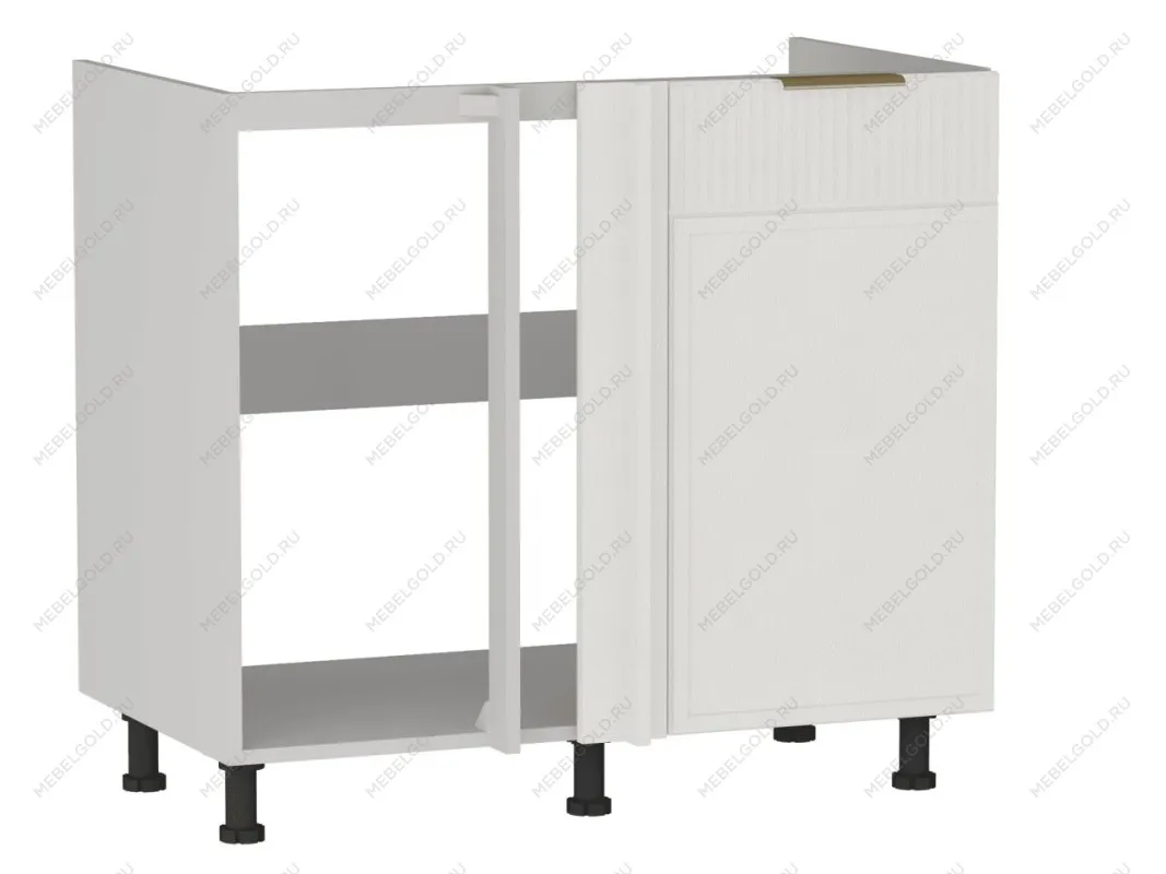 Стол под мойку угловой СМУ-100, Берта (900*554*820) Экокожа Белый, 25318 | изображение 2