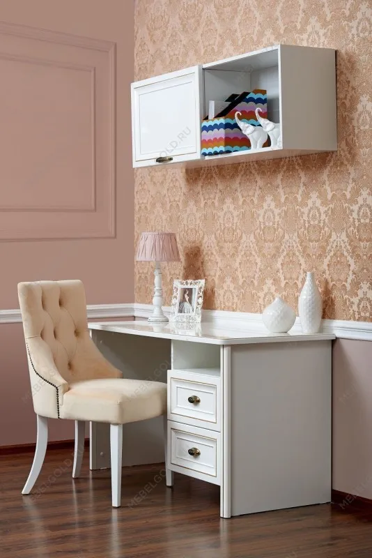 м. Римская - Стол письменный Натали белый глянец | изображение 4