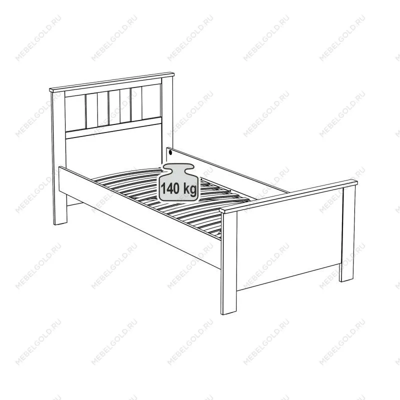 Односпальная кровать Сага | изображение 12