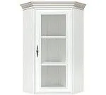 Шкаф верхний с витриной Кентаки NADN1W белый | изображение 1