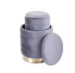 Комплект Signal BRITTA Velvet (2 пуфа) (серый) | изображение 2