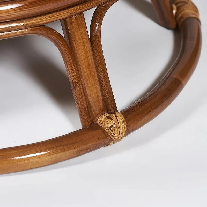 Кресло-качалка Papasan с подушкой Орех, ткань, коричневый | изображение 5
