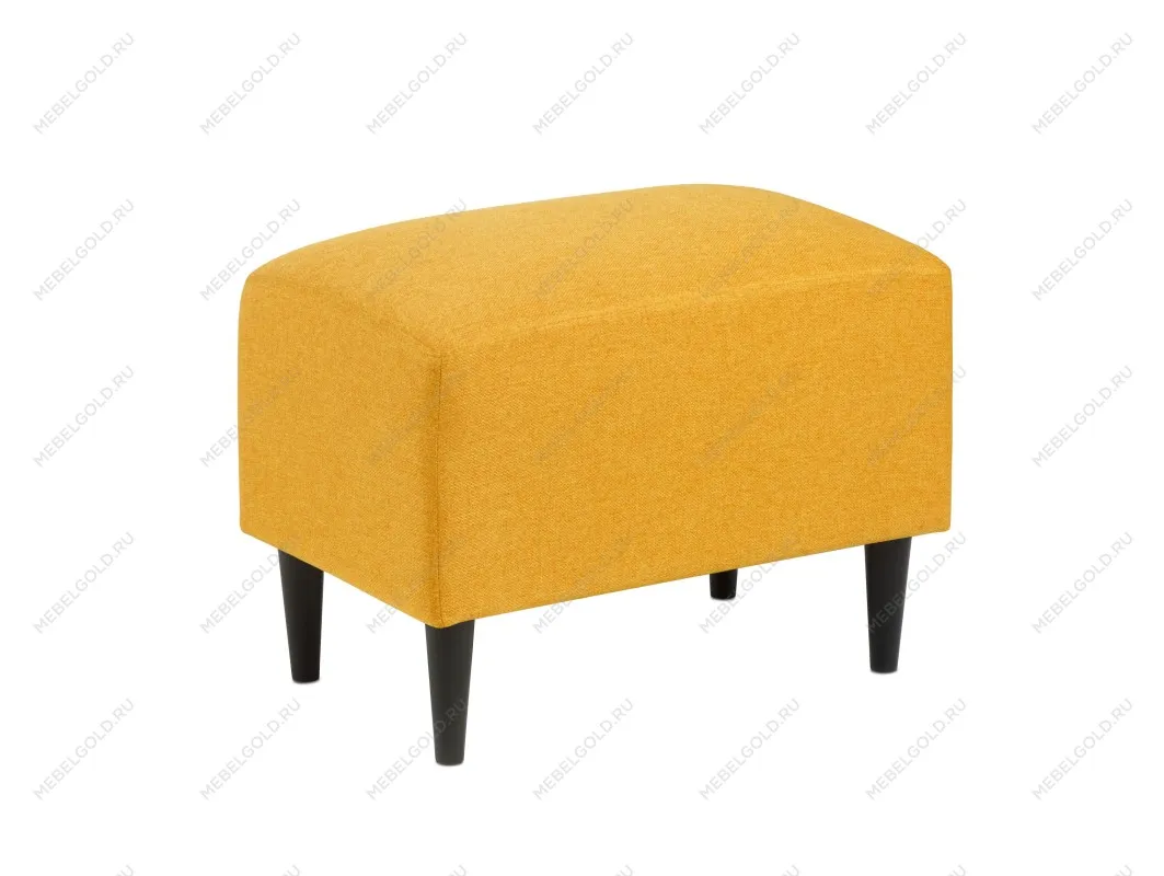 Пуф Киркас жёлто-оранжевый, рогожка | изображение 1