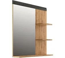 Полка настенная с зеркалом Грейс LUS 80