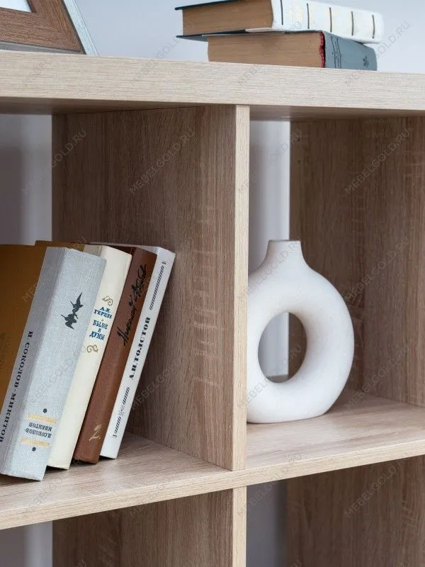 Стеллаж Фора, 4 полки, 77х77х38 см, дуб беленый | изображение 2