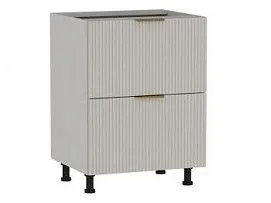 Стол с ящиками СЯ-2-60 , Монза (600*523*820) Экокожа Бежевый, 23122