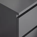 Тумба прикроватная Варма, 2 ящика, 40х55х40 см, эмаль серая | изображение 22