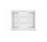 БРИМНЭС / СИРИУС тумба ИКЕА / IKEA 2 двери со стеклом и 3 ящика 117х95 белая | изображение 1