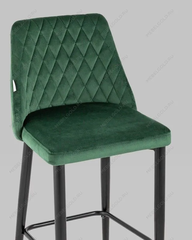 Лобня - Стул полубарный Диего велюр зеленый | изображение 7