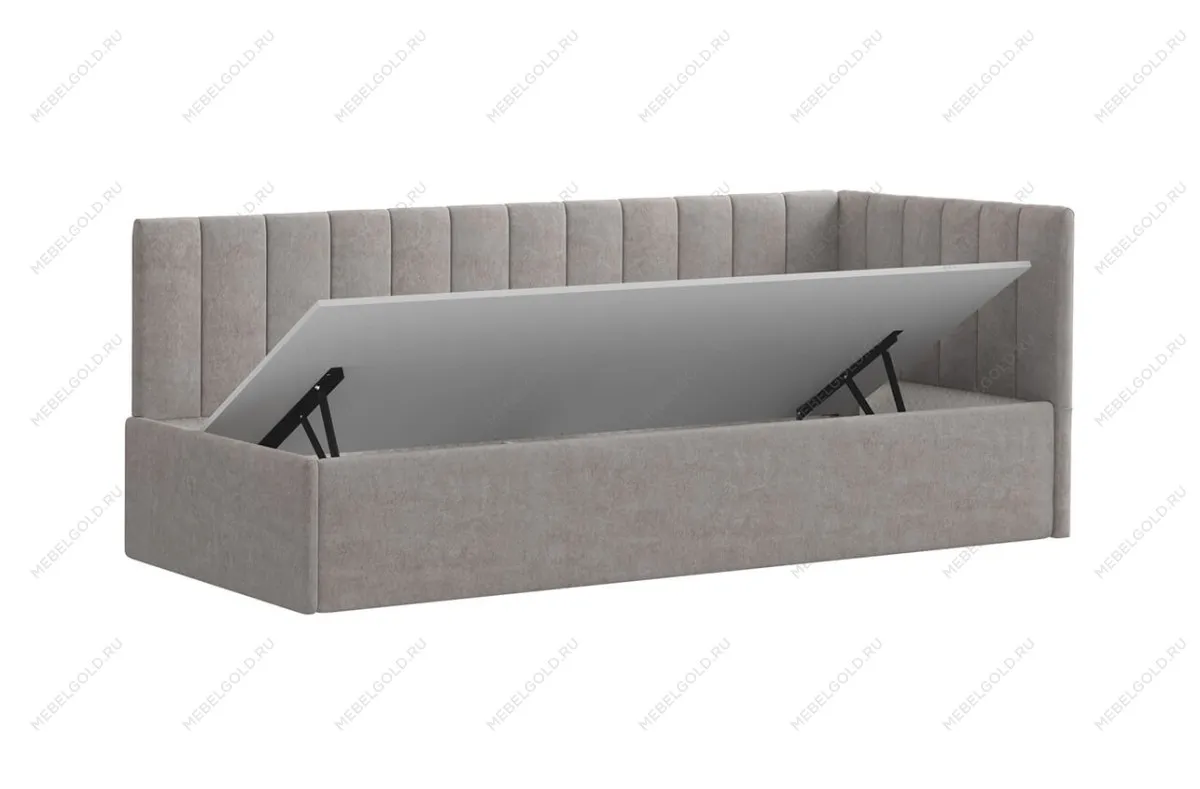 Кровать Сингл 90 угловая с подъемником. Цвет SIMPLE 5 | изображение 3