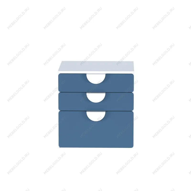 ПИКСИ комод 3 ящика 60x57x63, озорной василек | изображение 1