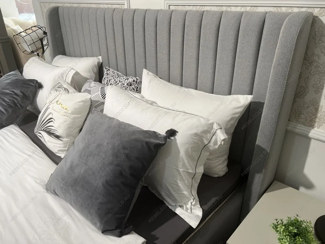 Спальня Стелла 4-дверная светло серый камень | изображение 8