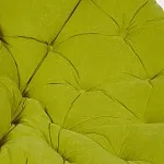 Кресло-качалка Papasan с подушкой Орех, флок олива | изображение 5