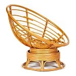 Кресло-качалка Papasan с подушкой Светлый мед, ткань, коричневый | изображение 2