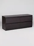Тумба для ТВ Кастор, 4 ящика, 130х40х54 см, черная, дуб венге | изображение 7