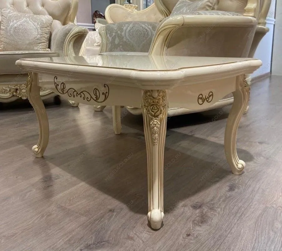 м. Римская - Столик прямоугольный Джоконда крем глянец | изображение 1