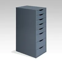 ИНГАР 8 комод 36x102x53, серо-бирюзовый