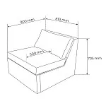 Кресло-кровать ЙОКИ, 81х90х71 см, коричневый | изображение 6