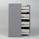 Комод Варма, 4 ящика, 80х100х40 см, эмаль серая | изображение 13