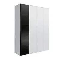 Шкаф 4-х дв. Bogemia Air (Белый/Черный) БМШ2/4(1)