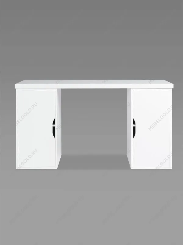 Стол письменный Ингар, с двумя дверцами, 140x75x55, белый | изображение 6