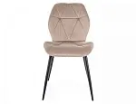 Стул кухонный Signal RICK Velvet Bluvel 40 (темно-бежевый/черный) | изображение 1