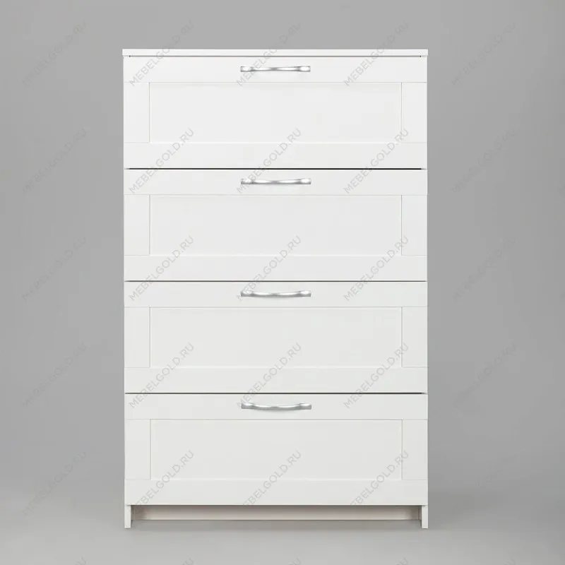 Комод Сириус, 4 ящика, 78х41х123 см, белый | изображение 9