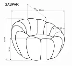 Кресло Halmar GASPAR 2 (бежевый) | изображение 11