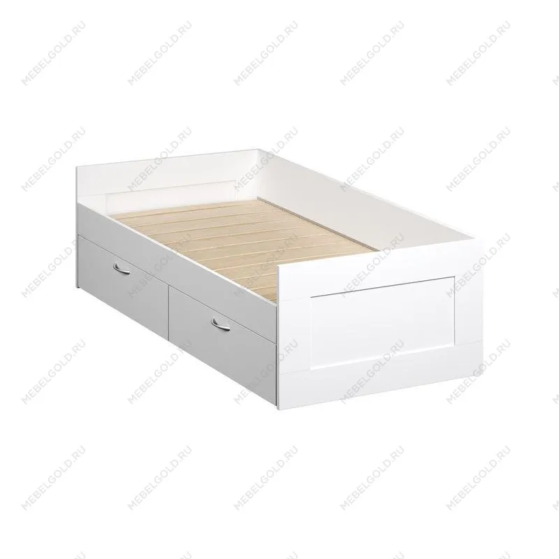 БРИМНЭС / СИРИУС кровать раздвижная ИКЕА / IKEA 90х200 белая | изображение 1