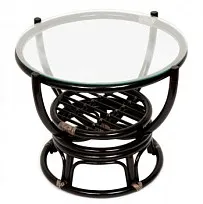 Столик журнальный со стеклом BENOA 5005 Античный коричневый