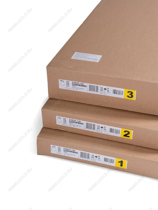 Шкаф с витриной Сага, 90х41х215 см, белый | изображение 21