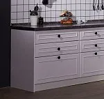 Заглушка нижняя ЗН , Бьянка (566*16*820) Белый, 21103 | изображение 1