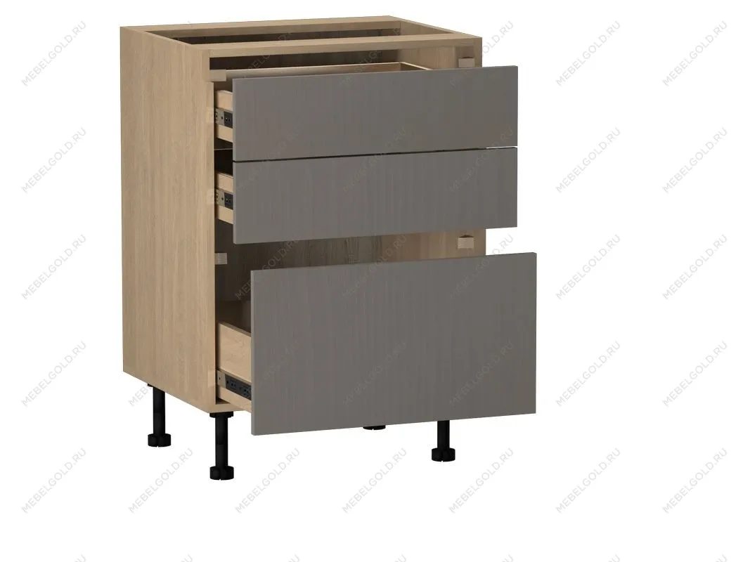 Стол с ящиками СЯ-60, Женева (600*520*870) Дуб Палермо/Серый камень , 22064 | изображение 1