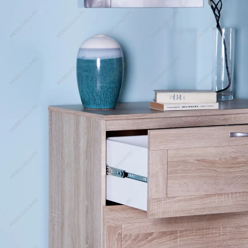 Комод Сириус, 3 ящика, 78х41х94 см, дуб сонома | изображение 2