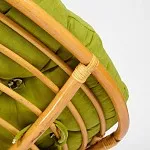 Кресло-качалка Papasan с подушкой Светлый мед, флок Олива | изображение 7