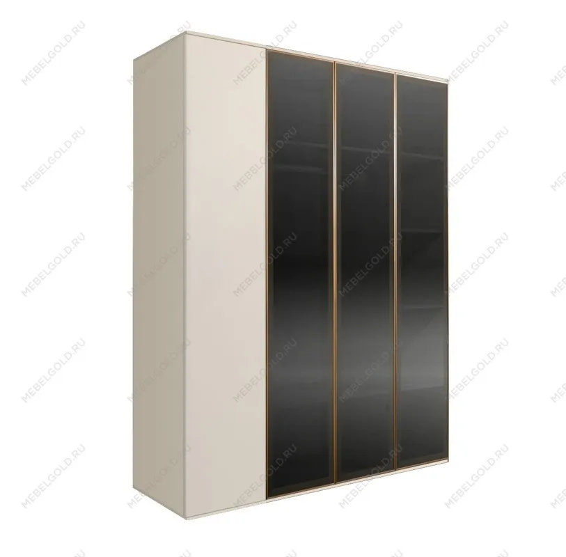 Шкаф 4-х дв. Bogemia Air (Слоновая кость/Золото) БМШ2/4(3)