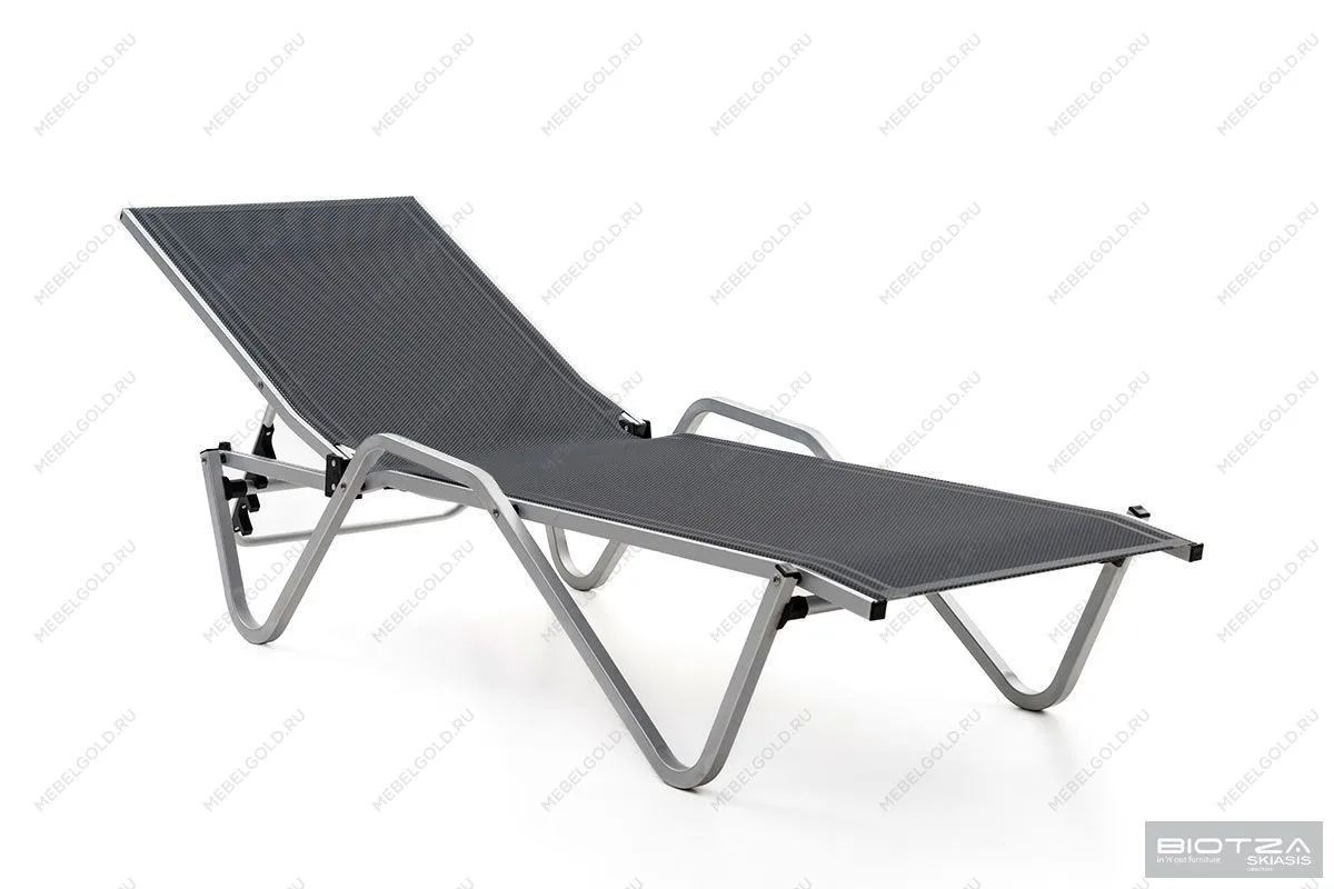 Шезлонг Hera алюминиевый, антрацит | изображение 2