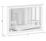 Зеркало Ева (Хельга) LUS/90 белый | изображение 1